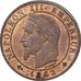 França, Napoleon III, 1 Centime, 1862, Paris, Bronze, MS(63), Gadoury:87