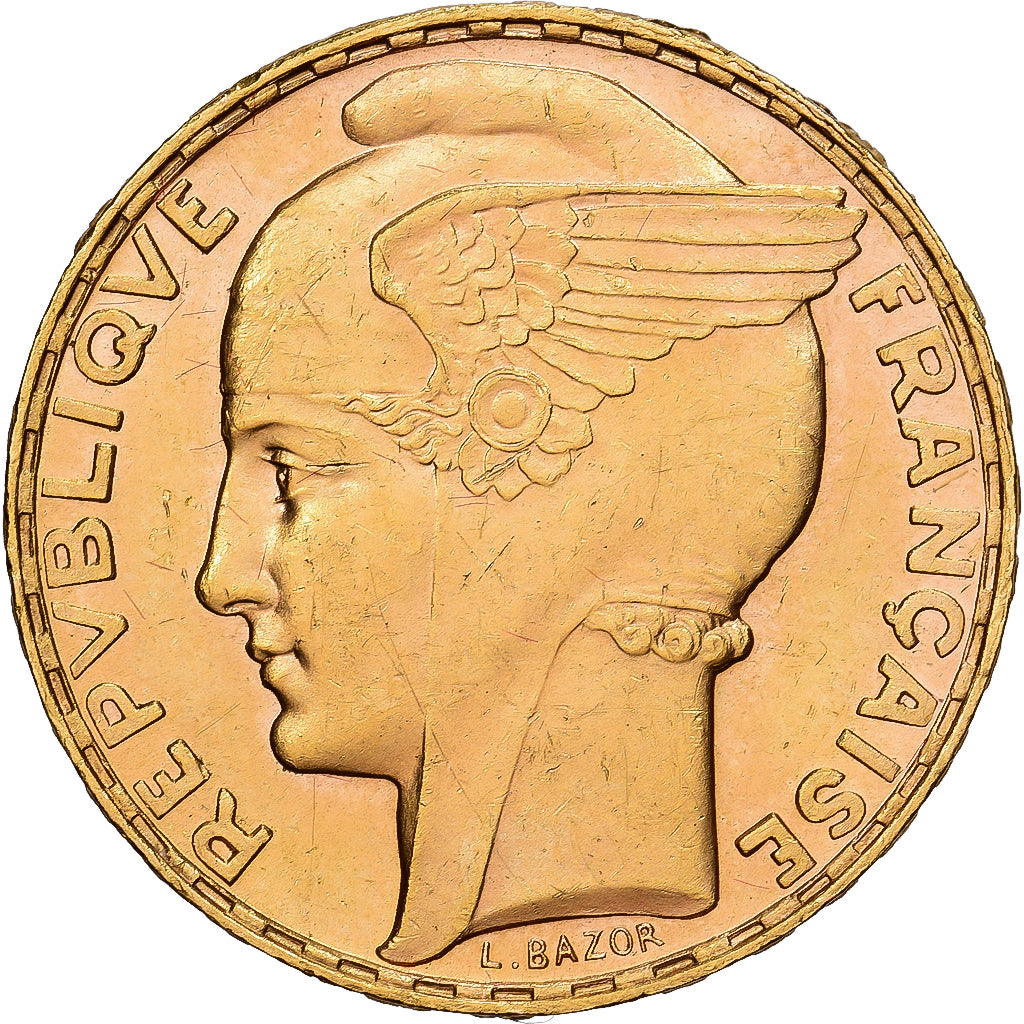 França, 100 Francs, Bazor, 1935, Paris, Dourado, AU(55-58), Gadoury:1148