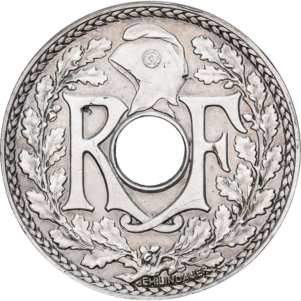 Frankrijk, 10 Centimes, Lindauer, 1914, Paris, Cmes souligné, Nickel, ZF+