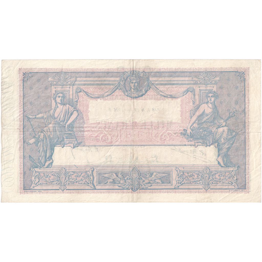 Frankreich, 1000 Francs, Bleu et Rose, 1926-06-23, D.2486, SS