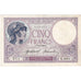 France, 5 Francs, Violet, 1918-09-07, K.3551, UNC(60-62)