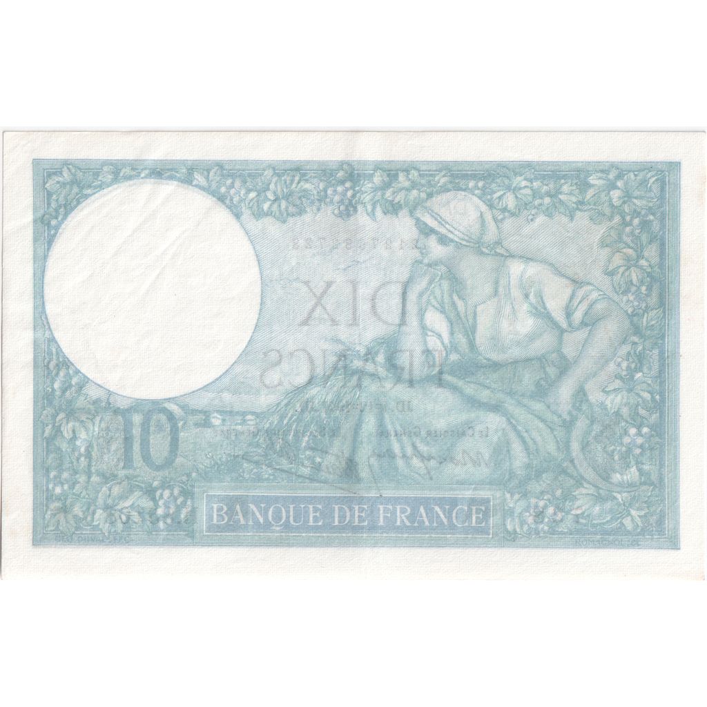 France, 10 Francs, Minerve, 1941-12-04, H.85108, AU(55-58)