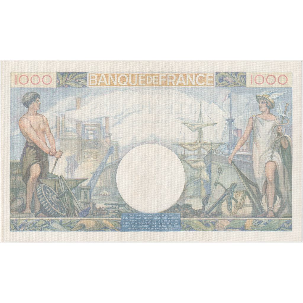 Francia, 1000 Francs, Commerce et Industrie, 1940-10-24, K.200, SPL+