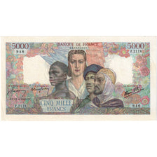 França, 5000 Francs, Empire Français, 1946-04-18, F.2118, AU(50-53)