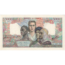 França, 5000 Francs, Empire Français, 1945-09-13, Y.1105, AU(55-58)