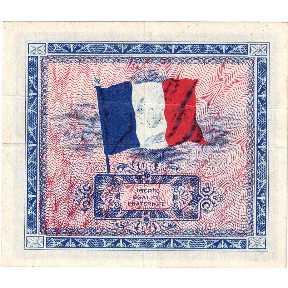 França, 10 Francs, Flag/France, 1944, EF(40-45)