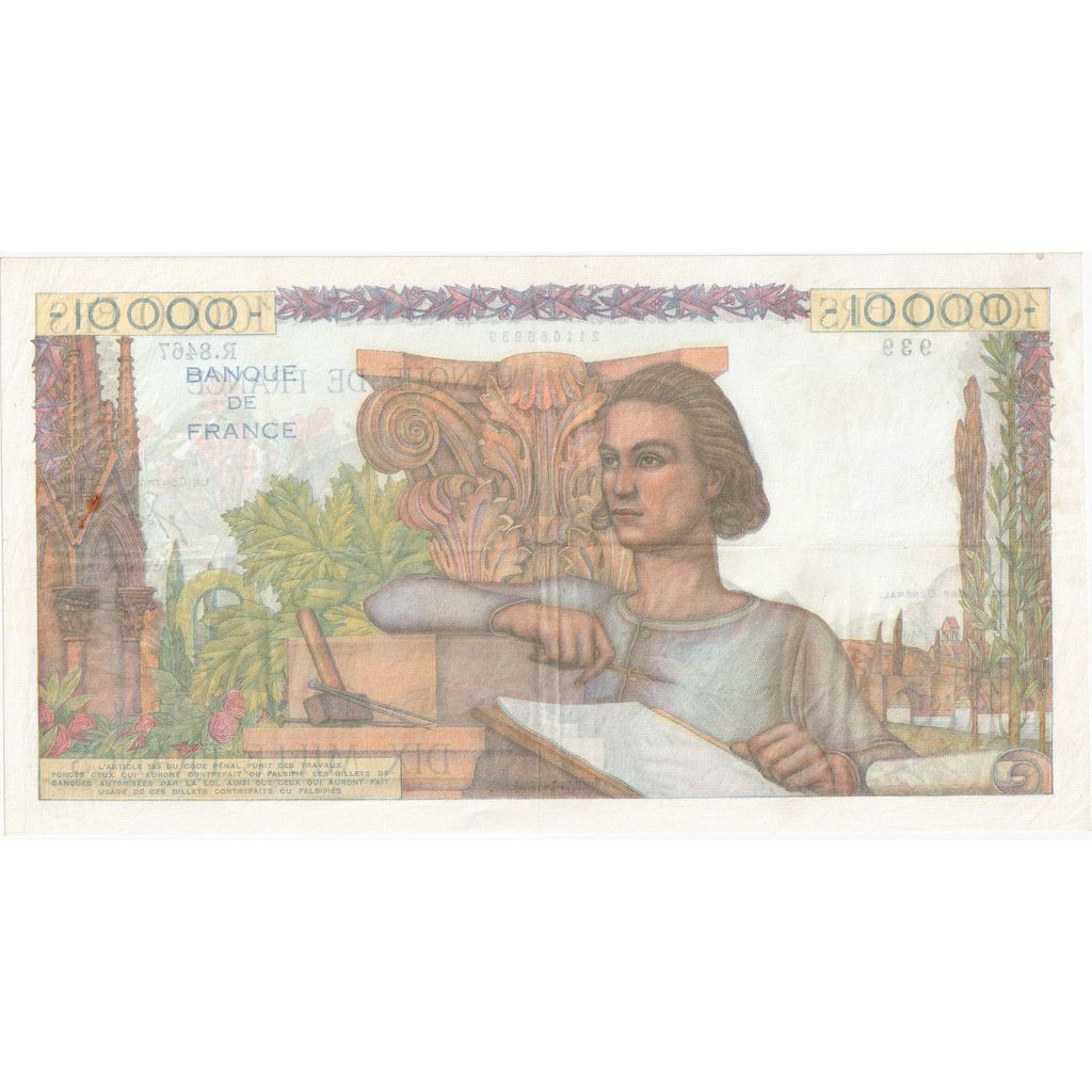 France, 10000 Francs, Génie Français, 1955-04-07, R.8467, AU(55-58)