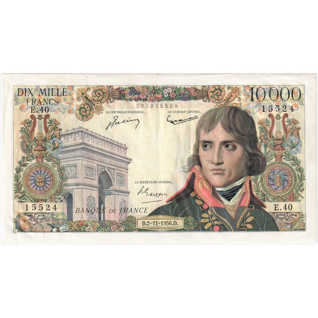 Frankreich, 10000 Francs, Bonaparte, 1956-11-02, E.40., SS