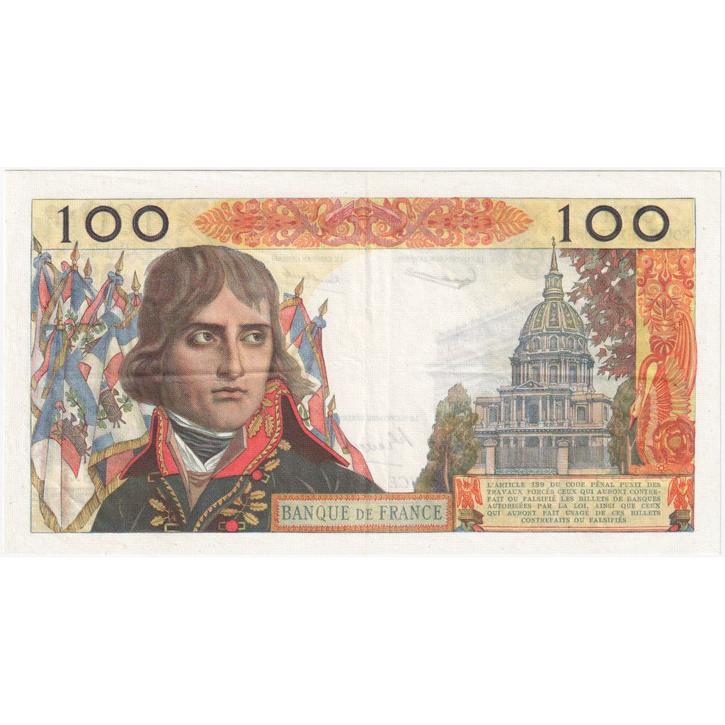 France, 100 Nouveaux Francs, Bonaparte, 1959-03-05, s.5, EF(40-45)