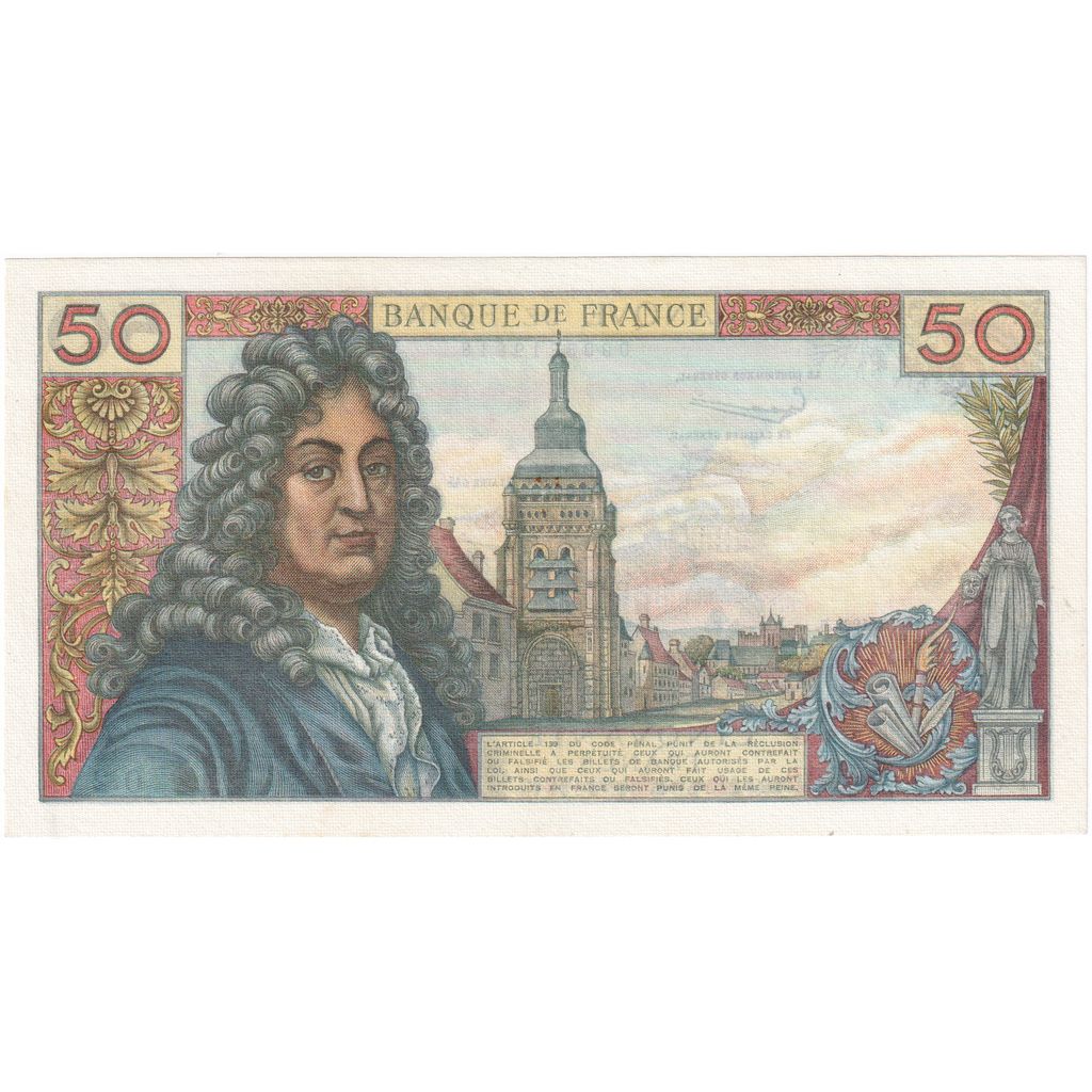 France, 50 Francs, Racine, 1962-06-07, O.2, SPL