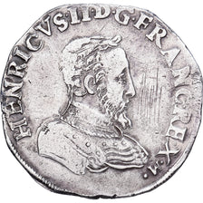 Frankreich, Henri II, Teston à la tête nue, 1560, Lyon, Silber, S+