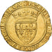 França, Charles VI, Écu d'or à la couronne, 1385-1420, Dourado, EF(40-45)