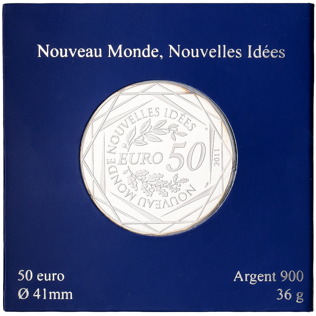 Francia, 50 Euro, Semeuse, G20 Summit, FS, 2011, MDP, Argento, FDC