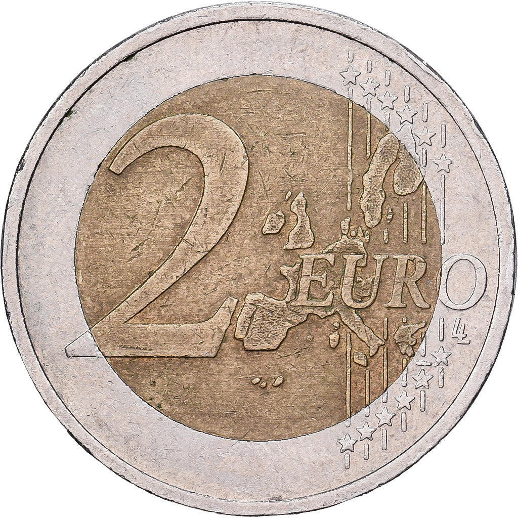 Allemagne, 2 Euro, Essai, étoiles tournantes, tranche 5 DM, Bimétallique, TTB
