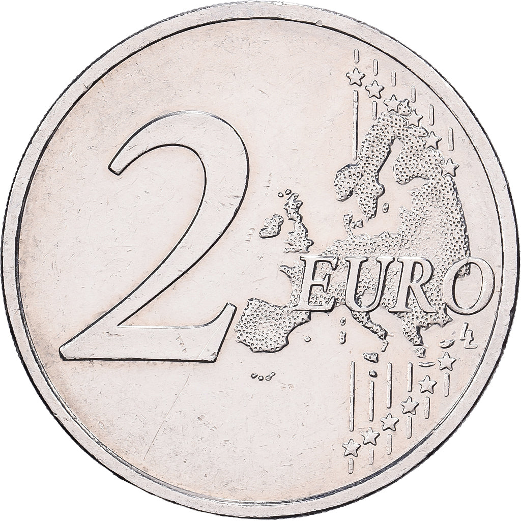 Alemania, 2 Euro, error monometallic, 2023, Karlsruhe, Cobre - níquel, MBC+