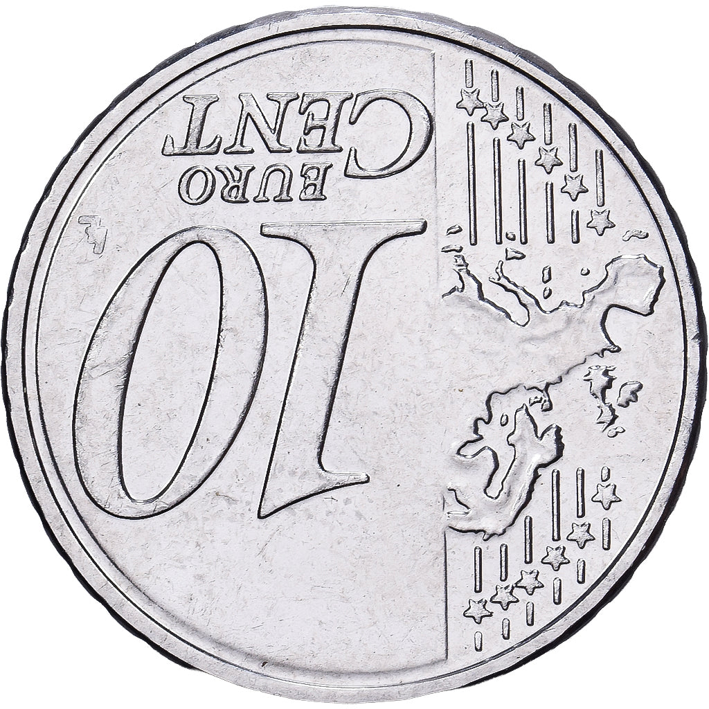 Eurozone, 10 Centimes, Pattern, Undated (2005), White Metal, MS(65-70)