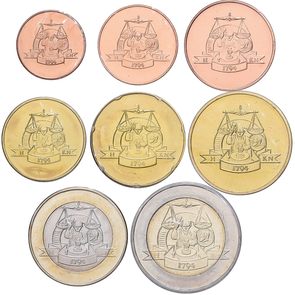 Grã-Bretanha, Set 1 ct. - 2 Euro, Espécime, 1998, Birmingham, N/D, MS(63)