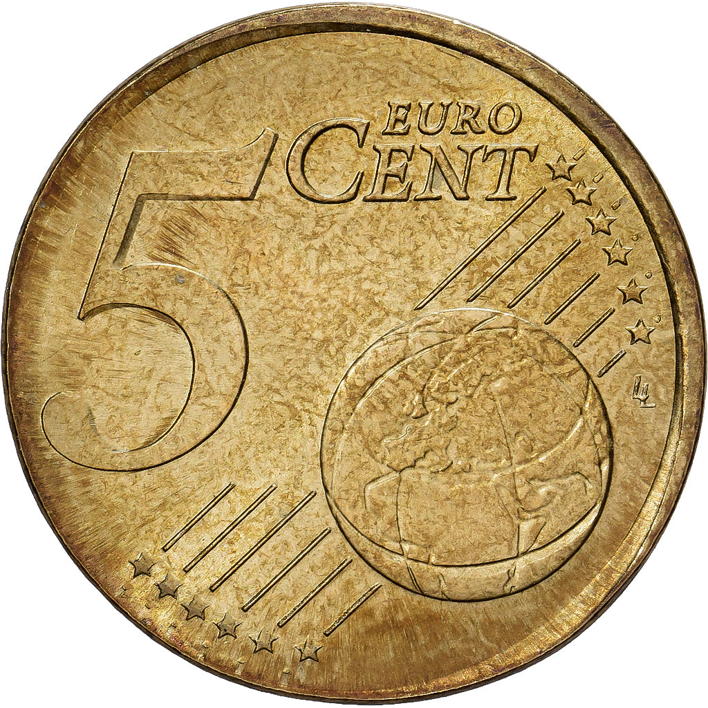 France, 5 Centimes, Metal error, 2011, MDP, AU(55-58)
