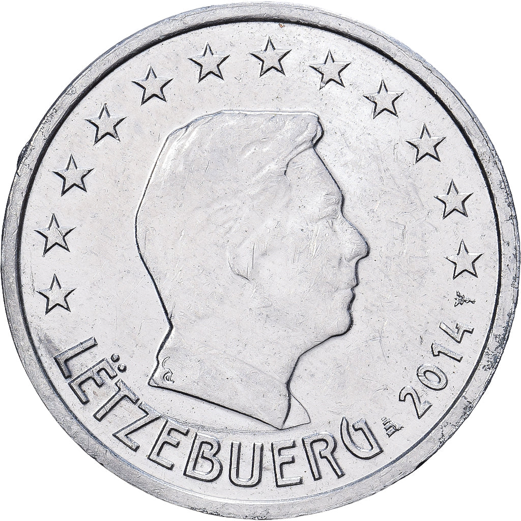 Luxembourg, Henri, 5 Centimes, Metal error, 2014, Utrecht, Aluminum, EF(40-45)