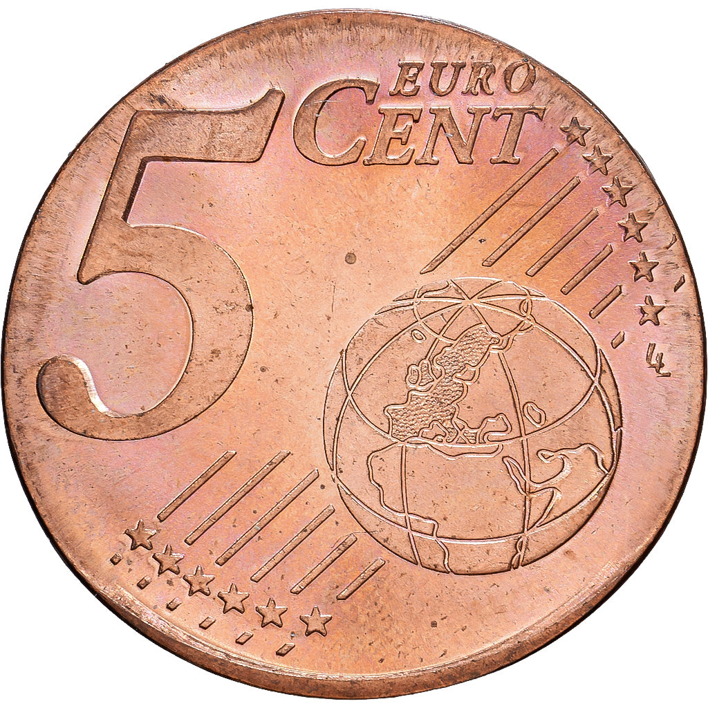 Allemagne, 5 Centimes, Erreur, 2019, Munich, Acier plaqué cuivre, SUP