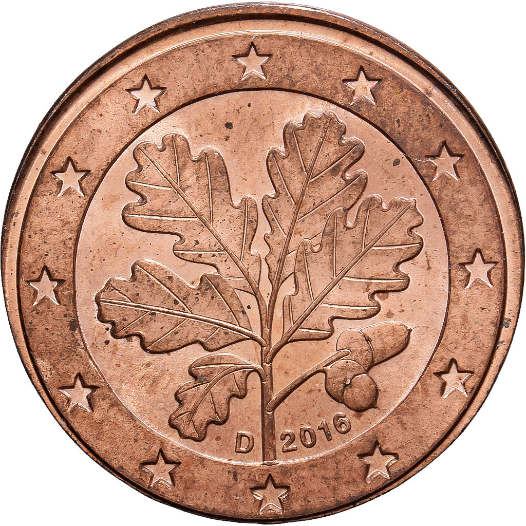 Allemagne, 2 Centimes, Erreur, 2016, Munich, Acier plaqué cuivre, SUP