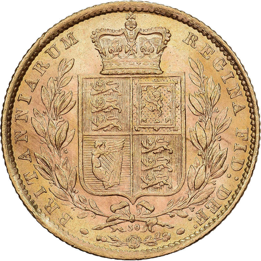 Reino Unido, Victoria, 1 Sovereign, 1871, London, Oro, SC, KM:736.2