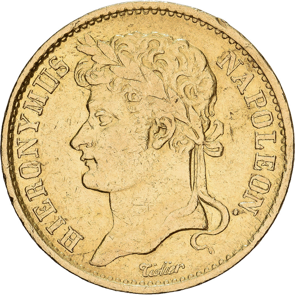 Kingdom of Westphalia, Jérôme Bonaparte, 20 Frank, 1809, Cassel, Fautée