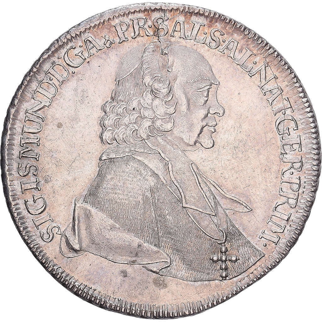 Bishopric of Salzburg, Sigismund III, 1 Thaler, 1761, Salzburg, Srebro