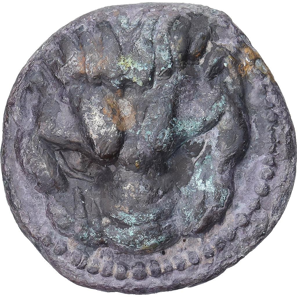 Bruttium, Hemidrachm, 415-387 BC, Rhegion, Plata, MBC+, SNG-Cop:1935