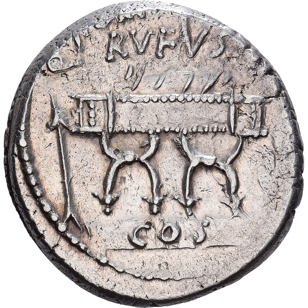 Roman Republic, Pompeia, Denarius, 54 BC, Rome, Argento, SPL-, Crawford:434/2