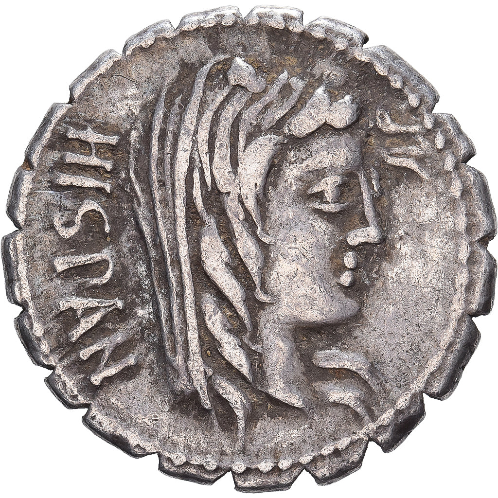 Roman Republic, Postumia, Denarius Serratus, 81 BC, Rome, Zilver, PR