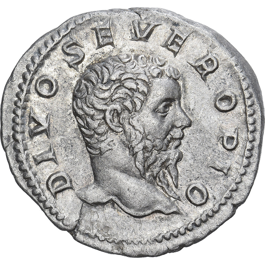 Roman Empire, Divus Septimius Severus, Denarius, 211, Rome, Srebro, AU(55-58)
