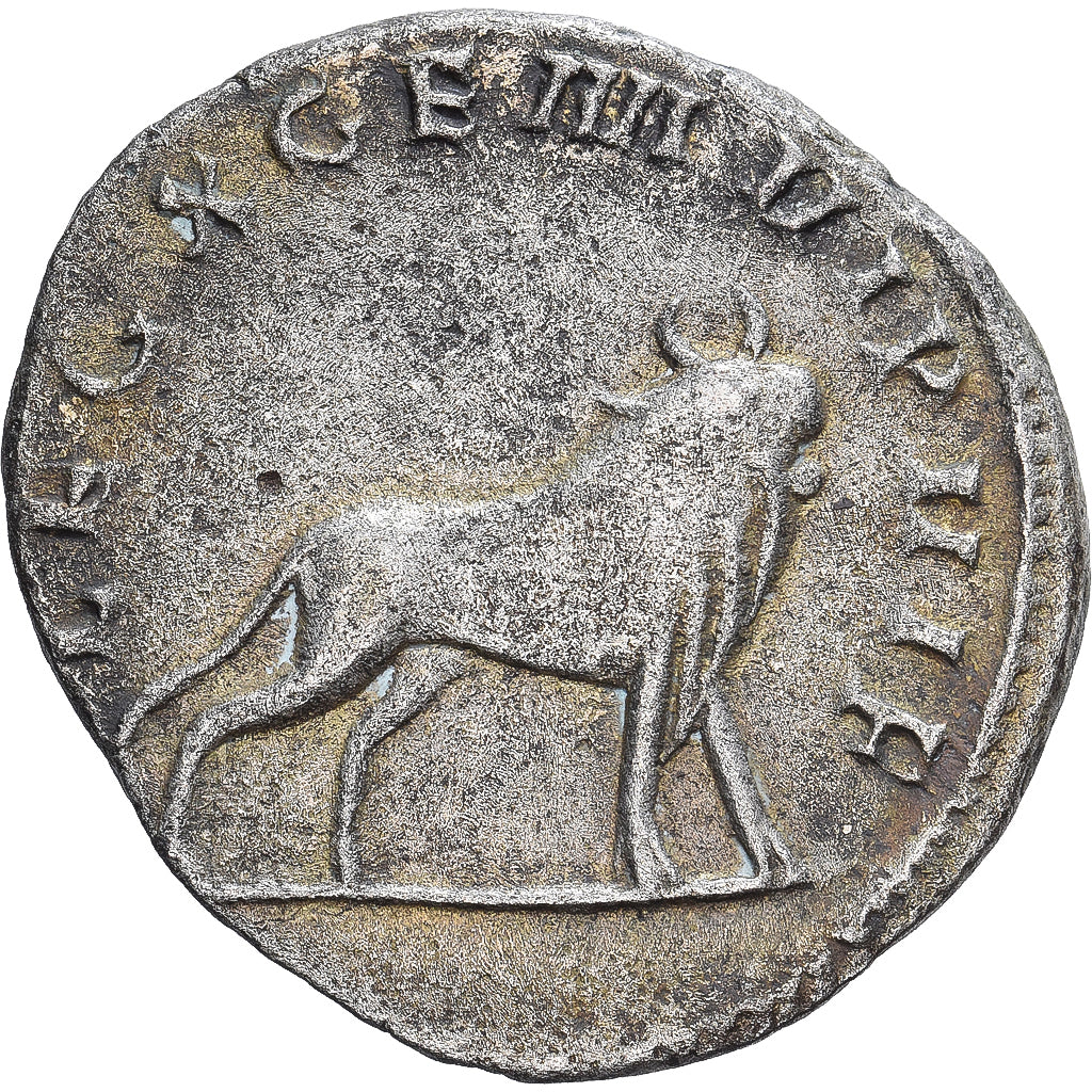 Roman Empire, Gallienus, Antoninianus, 258, Mediolanum, Prata, EF(40-45)