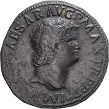 Empire romain, Néron, As, 62-68, Lugdunum, Bronze, TTB, RIC:543
