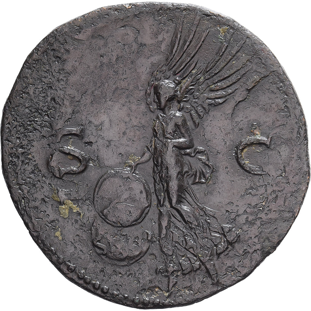 Roman Empire, Nero, As, 62-68, Lyon - Lugdunum, Bronce, MBC, RIC:543