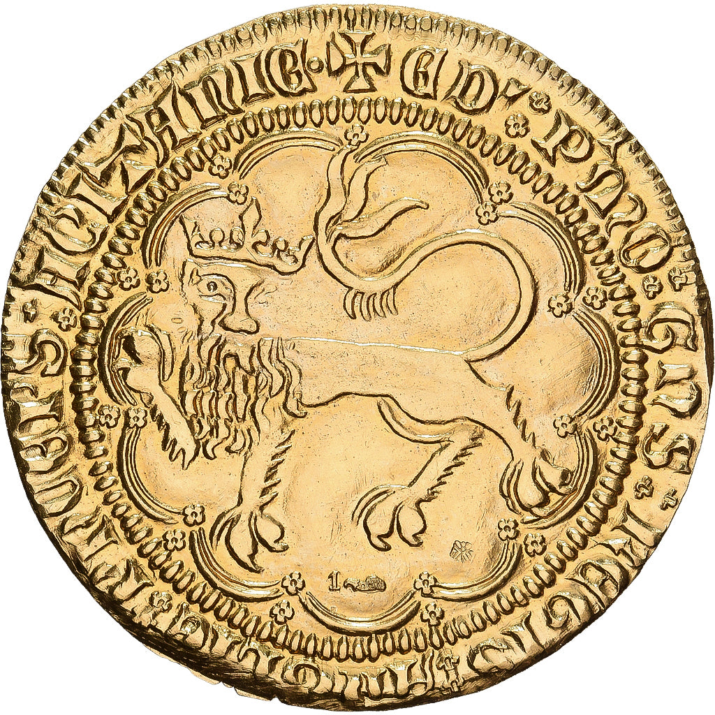 France, Léopard d'or, 1970-1980, Gold, Restrike, MS(63)