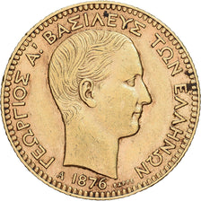 Greece, George I, 20 Drachmai, 1876, Paris, Gold, AU(50-53), KM:49