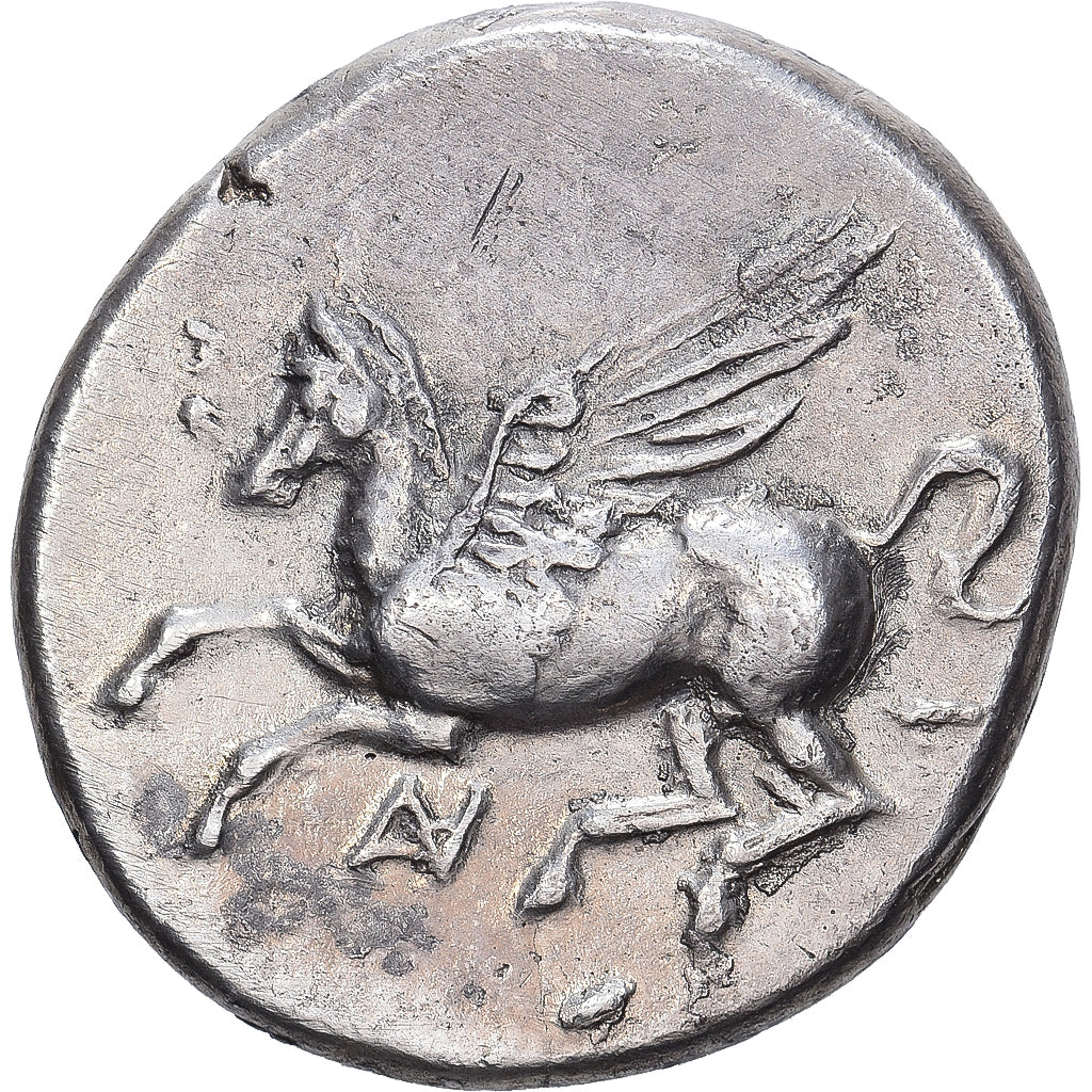 Akarnania, Stater, ca. 350-300 BC, Anaktorion, Silver, AU(50-53), HGC:4-755