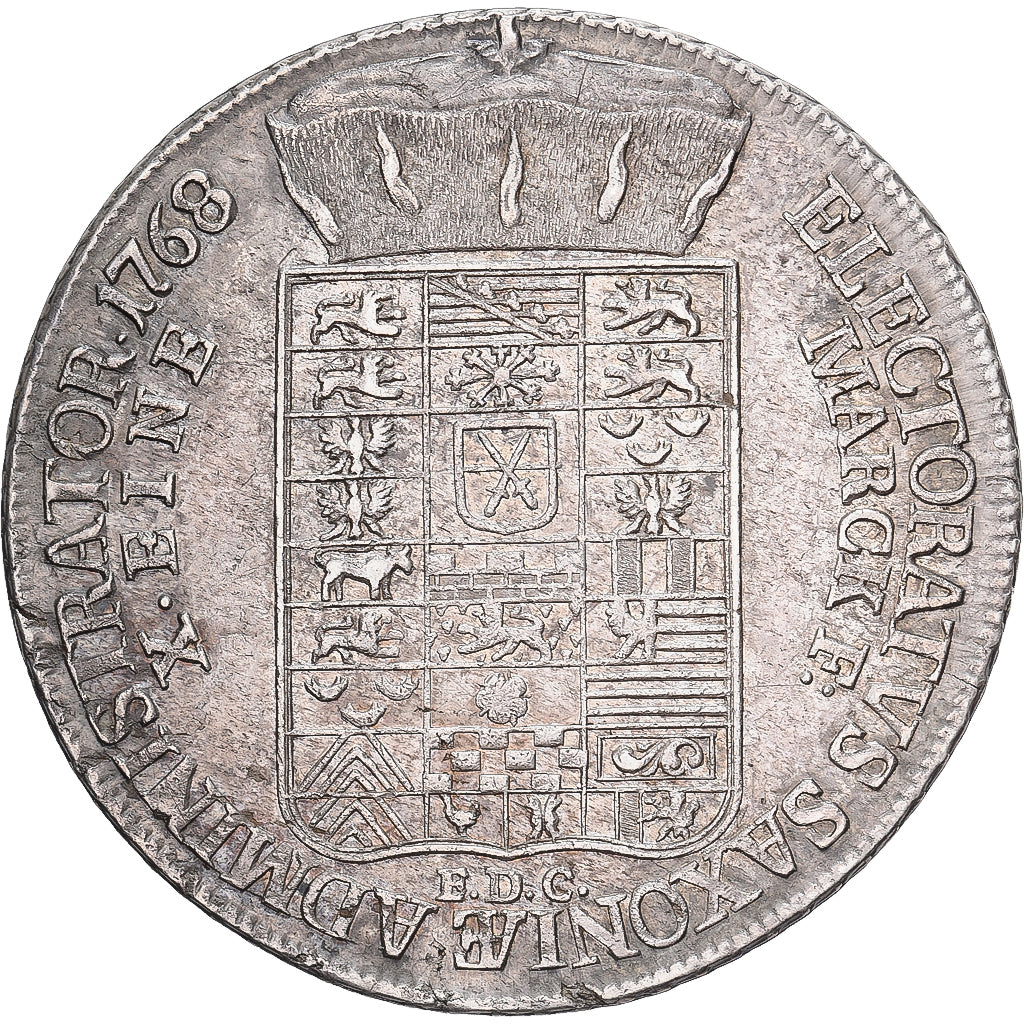Électorat de Saxe, François-Xavier, 1 Conventionsthaler, 1768, Dresde, Argent