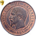 Frankreich, Napoleon III, 10 Centimes, 1853, Lille, Bronze, PCGS, MS63RB