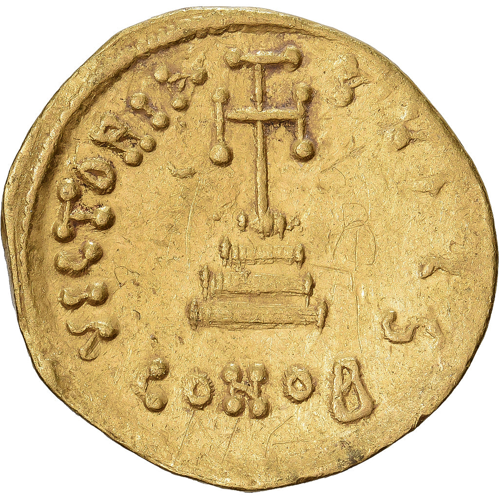 Byzantine Empire, Constans II, Solidus, 651-654, Constantinople, Gold