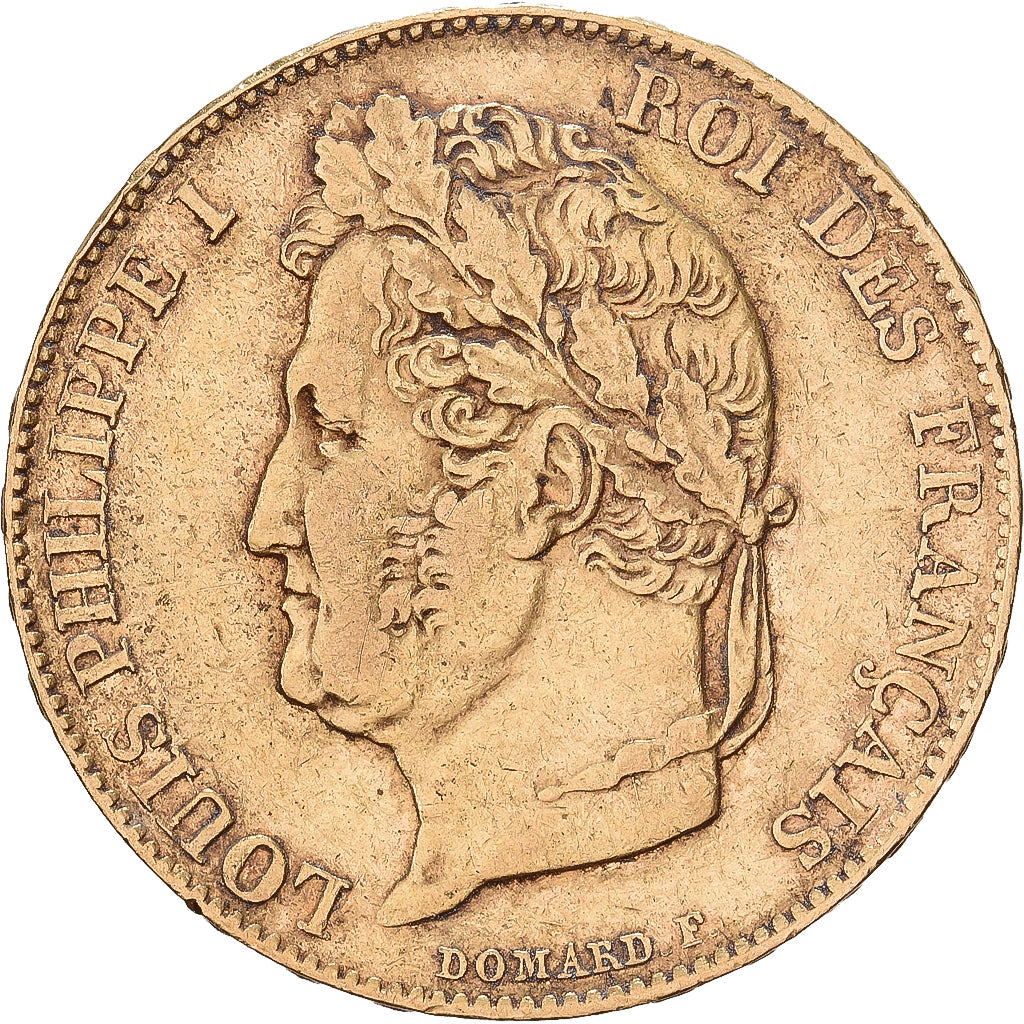 France, Louis Philippe I, 20 Francs Or, 1833, Lille, Gold, EF(40-45)