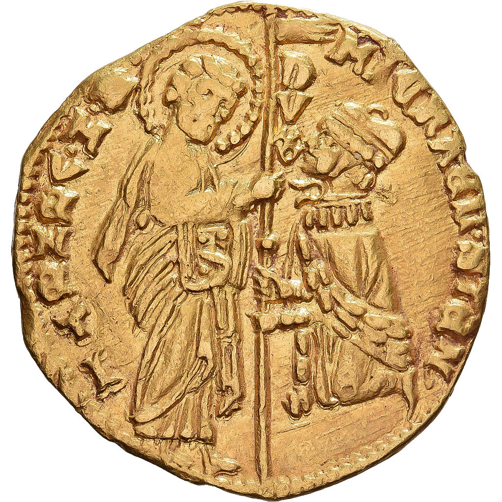Republika Wenecka, Michele Steno, Zecchino, 1400-1413, Venice, Złoto