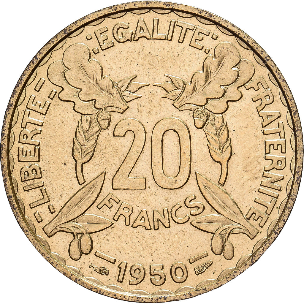 Frankrijk, 20 Francs, Concours de Turin, 1950, Paris, Pré-série