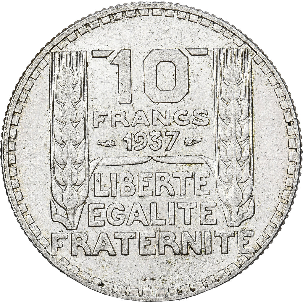 Francia, 10 Francs, Turin, 1937, MDP, Argento, SPL-, Gadoury:801