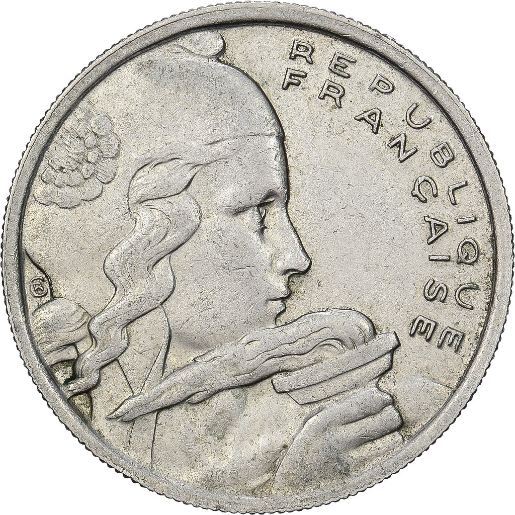 France, 100 Francs, Cochet, 1958, Paris, Owl, Copper-nickel, AU(55-58)