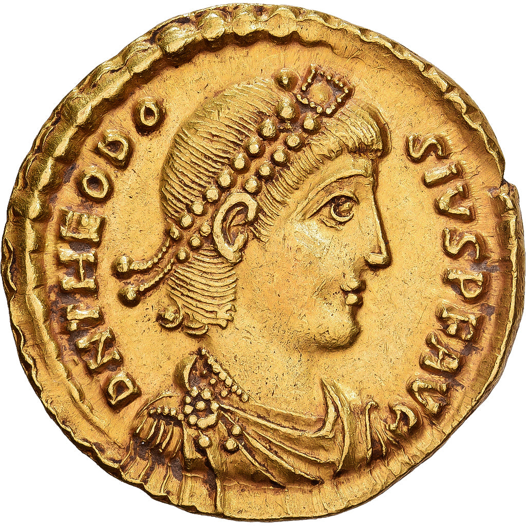 Roman Empire, Theodosius I, Solidus, 378-383, Thessalonica, Gold, VZ, RIC:34c