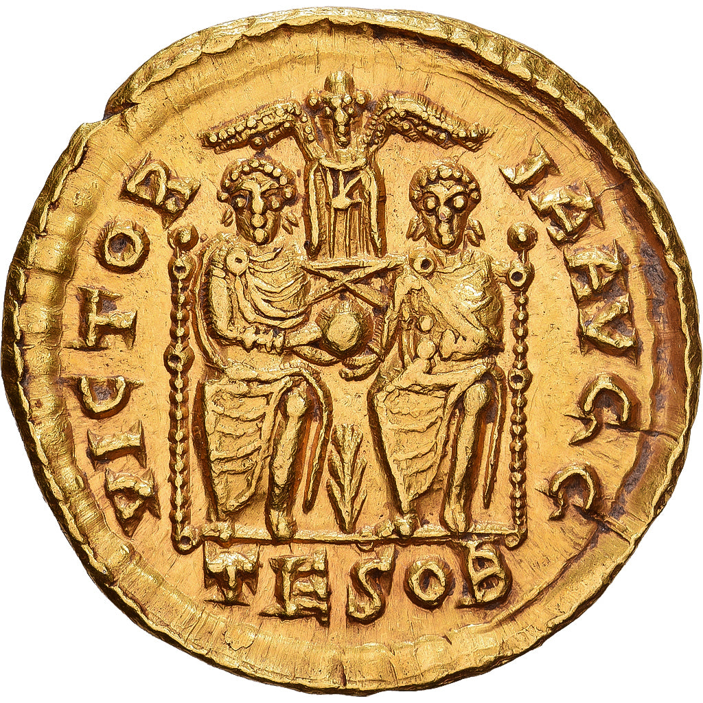 Roman Empire, Theodosius I, Solidus, 378-383, Thessalonica, Gold, VZ, RIC:34c