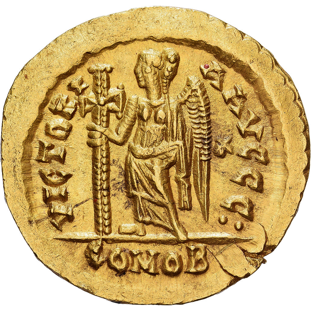 Julius Nepos, Solidus, Rome, 474-475 AD, RIC X 3206, Rarissime