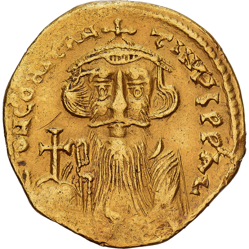 Byzantine Empire, Constans II, Solidus, 651-654, Constantinople, Or, TTB